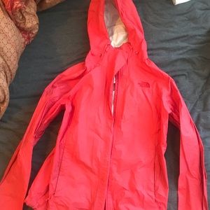 North Face Rain Jacket Coral Women’s Size Medium